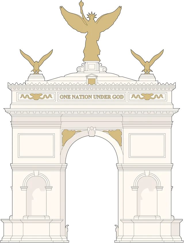 Memorial Circle arch.svg · Memorial Circle arch