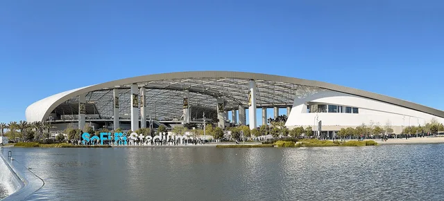 SoFi Stadium 외관 관련 공개 라이선스 자료사진