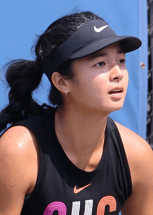 Alex Eala (2024 US Open) 02 (cropped).jpg · Alex Eala practicing at the 2024 US Open