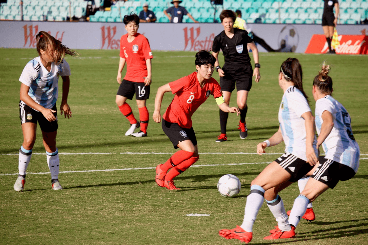 지소연(Ji So-Yun), 2019년 아르헨티나 대 대한민국 여자축구 경기 관련 공개 라이선스 자료사진