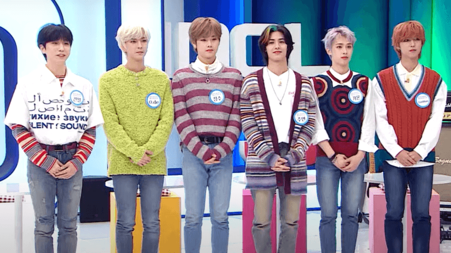 Xdinary Heroes 2021.png · Xdinary Heroes' December 2021 guesting in Super Juniors' Idol vs. Idol