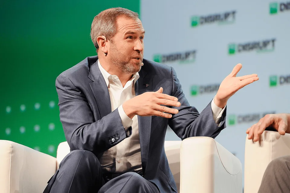 2018년 행사에서 발언하는 리플 CEO 브래드 갈링하우스 자료사진