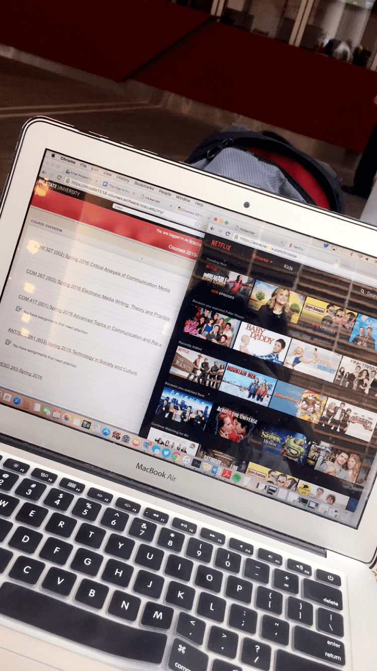 Netflix and Moodle.JPG · Netflix and Moodle