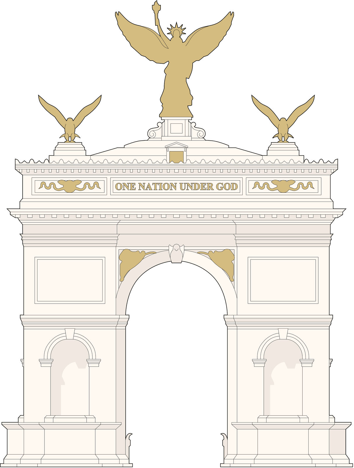 Memorial Circle arch.svg · Memorial Circle arch