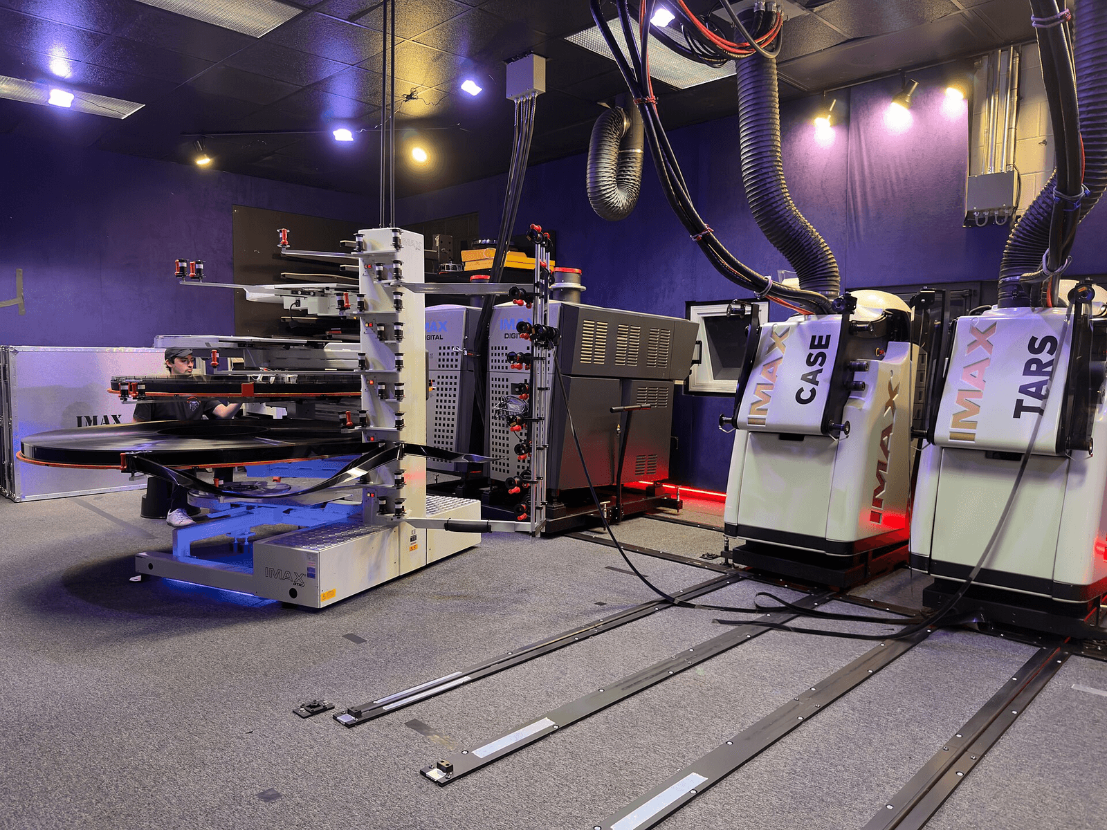 The Odyssey IMAX 70 mm film reels at Celebration Cinema, an openly licensed image