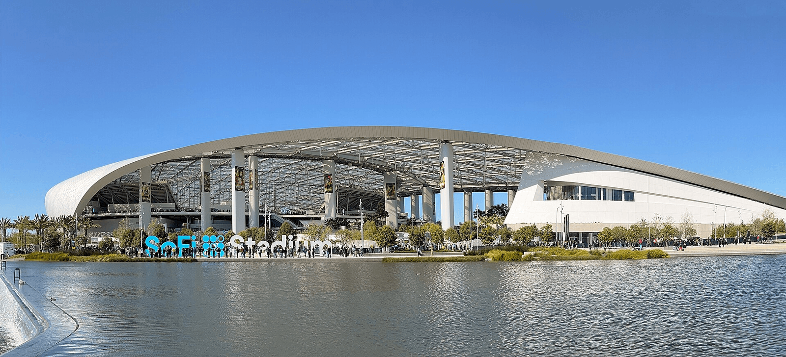 SoFi Stadium 외관 관련 공개 라이선스 자료사진