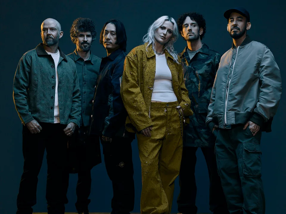 Fotografía grupal de los miembros de Linkin Park durante la etapa de From Zero
